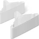 Amazon Basics Space Saving Plastic Clothes Hangers, Sturdy Closet Organizer for Shirts and Jackets, Adult Size, White, 50-Pack