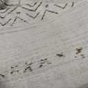 8x10 Area Rug for Living Room Moroccan Washable Rugs Non Slip Indoor Floor Carpet Foldable Large Soft Area Rug for Dining Room Bedroom with Low Pile(Grey,8'x10')