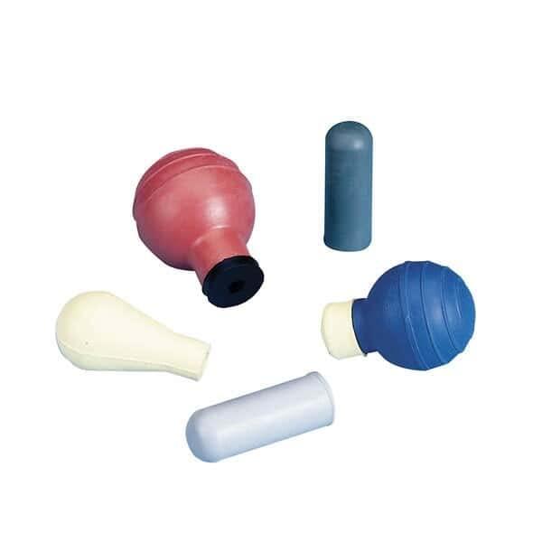 Cole-Parmer Sampling Bulb, Natural Rubber, Blue, 10 mL, 10/pk