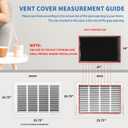 24x18 Return Air Grille [Duct Opening Size],Return Air Vent Cover for Wall Or Ceiling,Steel Return Air Filter Grilles Removable Face/Door for 1 Inch Filters (24"W x 18"H [Duct Opening])
