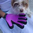 B.S.B Pet Grooming Glove, Silicone Massage Brush with Textured Surface. Pet Hair Remover. deshedding Brush for pet. Right arm only. Bathing Gloves for Your pet. One Size Fit All.