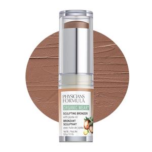 Physicians Formula Organic Wear All Natural Sculpting Face Bronzer Makeup Stick Mocha, Dermatologist Approved, 2- Mocha