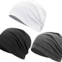 Cotton Summer Beanie Hats Lightweight Skull Caps Soft Thin Sleep Sleeping Hat Light Cancer Chemo Cap Helmet Liner