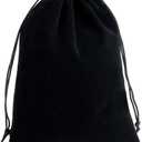 LYSXP Black Velvet bags With Drawstring 10pcs 8x12 Inch Jewelry Pouches Candy Bags Christmas Wedding Favors