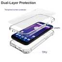Ailiber for Orbic Joy 2 Phone Case Clear, Orbic Joy 2 Case with Screen Protector, Dual Layer Protection, Shockproof Corners TPU Bumper, Slim Silicone Cell Phone Cover Case-Clear
