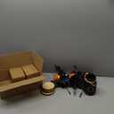 Halloween Table Decorations, Centerpieces for Tables with Boo Mason Jars, Black Fake Flowers, Pumpkin, Wood Coaster, Halloween Table Centerpiece Decor, Tabletop Home Bathroom Decor