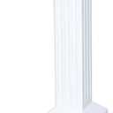 Craftsman Mailbox & Post Kit, Large Outdoor Mailbox, Durable Plastic, Easy to Install, Flag Included, White