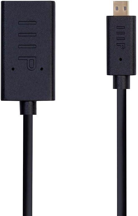 Monoprice 4K Small Diameter High Speed HDMI Female to Micro HDMI Male Passive Cable - 6 Inch - Black | 4K@60Hz, 18Gbps, 40AWG, Compatible with Gopro Hero and Other Action Camera/Cam - UltraFlex Series