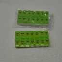 Ezy Dose Weekly (7-Day) AM/PM Pill Organizer, Vitamin Case, and Medicine Box, Medium Compartments, 2 Times a Day, Green, 67375GAMT (Pack of 2)