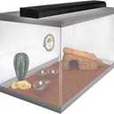 Zilla Reptile T8 Slimline Desert Pet Habitat Light Fixture with 15 Watt Fluorescent Bulb, 18 Inches,Black