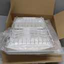 SAYZH Dish Drying Rack - Stainless Steel Dish Rack for Kitchen Counter, Large-Capacity Dish Drainer with Cutlery Holder, Kitchen Organizer for Dishes, Spoons and Forks, White