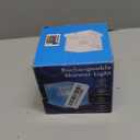 Rechargeable Shower Light No Wiring, 16 Color Changeable Ocean Wave Projector Light, Dimmable Waterproof Shower Lamp with Remote, Rotating Flame Water Ripple Lamp for Shower, Bathroom, Bedroom Decor