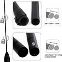 Karltion SUP Paddle - 3-Piece Adjustable Aluminium SUP Paddle with Glass Fiber Blade for Surfing, Floating, Water Sports