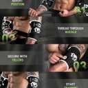 MANUEKLEAR 5mm Neoprene Weight Lifting Elbow Sleeves for Men (1 Pair), Elbow Sleeves Weightlifting Men with 2 Adjustable Compression Straps for Bench and Powerlifting & Weightlifting