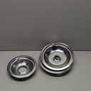 Drip Pan Electric Stove Burner Covers for Whirlpool W10278125, 4 Pack(2x6" and 2x8")