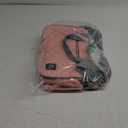 Crossbody Small Diaper Bag, Cute Mini Baby Diaper Tote Bags with Insulated Pockets for Traveling Outdoor Parent (Pink+gray)