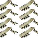LIKERAINY 45 Degree Hinge 35mm with Hydraulic Damper for Special Corner Door Soft Closing Hinges for Cabinet Cupboard Wardrobe Folding Angular Doors, Pack of 8