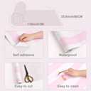 Cohoo Home Pink and White Peel and Stick Wallpaper Striped Cute 23.6"x118"