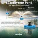 Pond Fountain Aerator, 1HP 110V Floating Aerator Fountain Pump