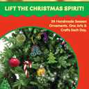 JOYIN 2025 Christmas Art & Craft Advent Calendar, 24 Days Christmas Countdown, Kids DIY Crafts with Children's Scissors Glue Lanyards Paint Watercolor Pens for Xmas Party Favor Gifts