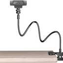 Webcam Stand Phone Mount for Desk, Small Gooseneck Desk Tripod & Tabletop Phone Holder with Clamp & 1/4" Thread, Desktop Tripod for Action Camera GoPro C922 C930e C920S C920 C615 C960 C920x Brio