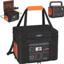 Travel Carry Case for Jackery Explorer 1000 V2,Portable Power Station Storage Bag for Jackery Explorer 1000 with Waterproof Bottom, Side Ventilation Double Layer for Jackery Accessories,Bag Only