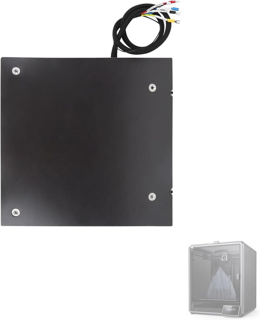 Creality K1 Max Heated Bed, Hotbed Kit_110V/220V AC_1000W_315310, Original Hotbed with Cable Line Printer Replacement Parts, Fit for K1 Max