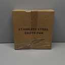 EWFEN 12 Inch Tri-Ply Stainless Steel Frying Pan, Deep Frying Pan with lids, Compatible with All Cooktops Up to 600, Induction Cooking Pan, Dishwasher and Oven Safe, Fast & Even Heat