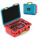 STARTRC GAMES Hard Carrying Case for Nintendo Switch 2, Professional Deluxe IP67 Waterproof, Soft Lining Hard Travel Case for Nintendo Switch 2 Console Pro Controller & Accessories (Blue & Orange)