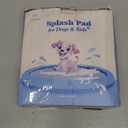 Peteast Dog Splash Pad 59" Anti-Slip Dog Pools for Large Dogs 0.58 mm Thick Dog Sprinkler Water Toy (Blue)