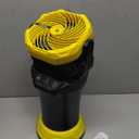 Misting Fan Portable 42800mAh Battery Powered with Remote Control, Camping Fan with RGB Ambient Light with 2L Bucket, Battery Indicator, 120 Auto Oscillating, Timing Function, Grip Handle (Yellow)