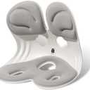 BKT Seat Cushion Chair Ergonomic Office Chair Cushions Lumbar Support for Seat Pillow Ideal for Students Office Workers Nursing Mothers Long Sitting Outdoor Fishing Floor (Grey)