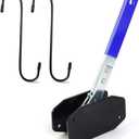 Brake Caliper Compression Tool, Caliper Piston Compressor Tool with 360 Rotating Ratchet, 2 Brake Caliper Hooks, Professional Brake Caliper Tool for Car Disc Brake Repair