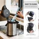 TOMAKEIT Airpot Coffee Dispenser Thermal with Pump,3L/102 Oz Insulated Stainless Steel Large Airpot Coffee Carafe Lever Action for Hot/Cold Water,Thermal Carafe for Hot Cocoa for Parties