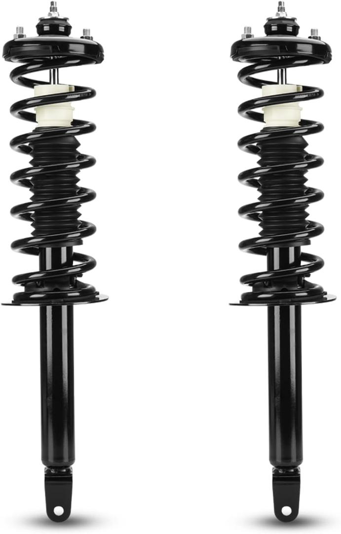 Rear Struts Shocks w/Coil Springs for Honda Accord 2.4L 3.5L 2008 2009 2010 2011 2012, Strut Shock Absorbers Assembly Kit Replace for 172563 15180