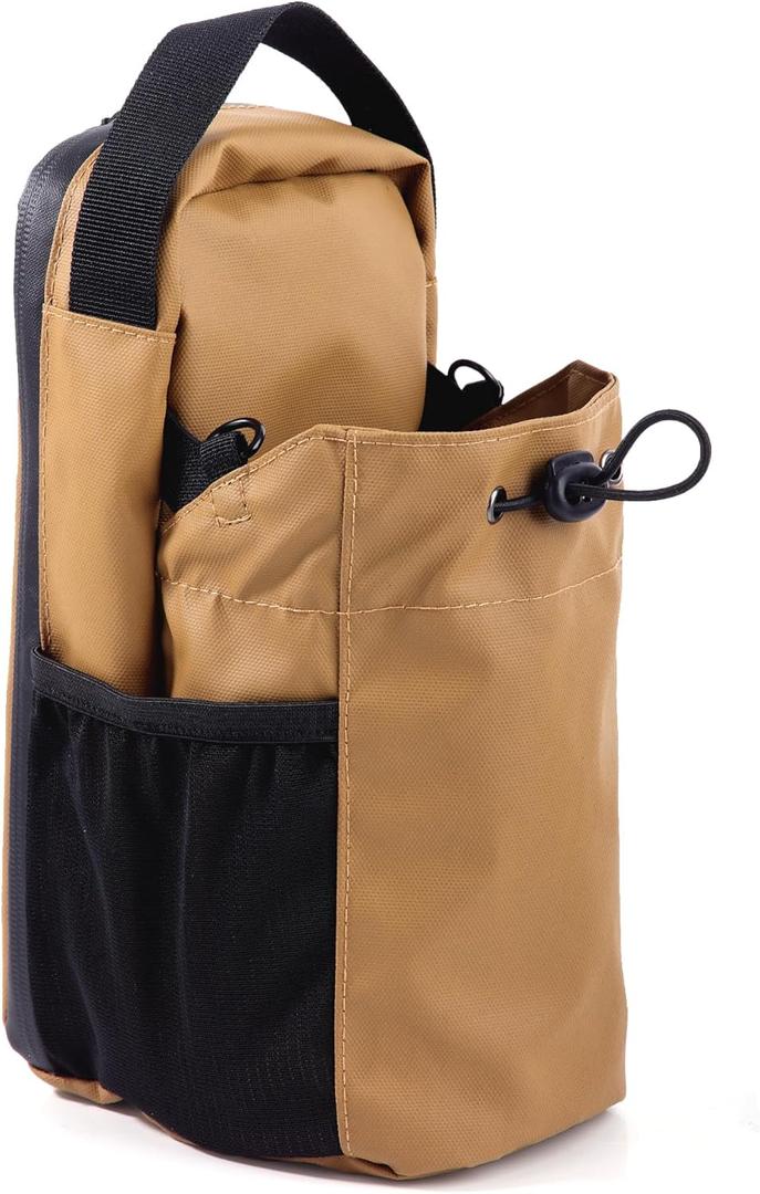 3X Stronger Magnetic Gym Bag - Water-Resistant Fitness Water Bottle Bag for Men and Women, Phone/Wallet Storage for Travel, Sport, Cycling, Workout, Christmas Gifts(Khaki)