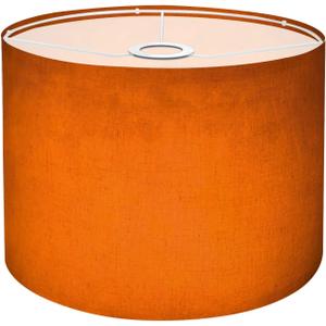 Drum Lamp Shades Orange Autumn Lamp Shade for Floor Lamps Table Lamps Pendant Light 11"x8.9" Linen Replacement Large Lampshades (Pattern1)