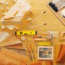 50 Pcs Sanding Sticks, Double End Matchsticks Sanding Twigs, Fine Detailing Sanding Tools for Tight Spaces Plastic Models Wood, 120/280 Grit 5.4 x 0.2 Inch