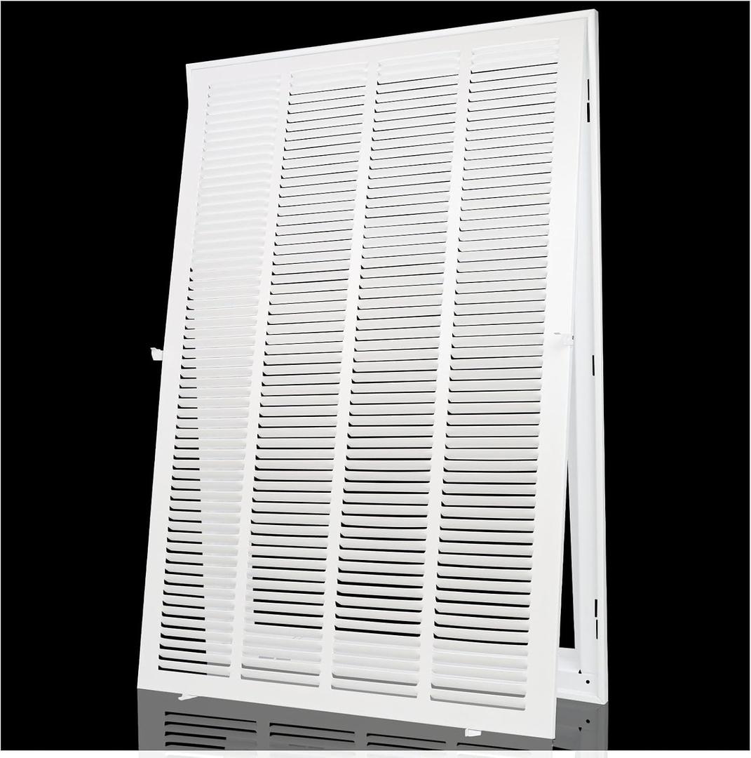 Return Air Filter Grille 20x30,Air Return Vent Cover for 20"W x 30"H Duct Opening,Steel HVAC Vent Covers for Wall and Ceiling,Holds 1" Thick AC Filter, For 20''W30''H-Duct Opening