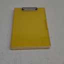 Piasoenc Clipboard with Storage, 8.5 x 11 Clip Boards with 2 Storage Case and A4 Paper Folder, Clear Dry Erase Top Panel, Heavy Duty Plastic, Folio & Side Opening, for Nurses, Teachers, Lawers,Yellow