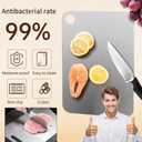 New Titanium Cutting Board-Stainless Steel Cutting Boards for kitchen,Double-Sided Food Grade Non Toxic Cutting Board,Chopping Boards Necessities for Home Outdoor Camping Meal Prep,Easy to Clean L