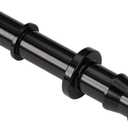 Podavelle 3/8 Hose Barb to 3/8 SAE Quick Connect Disconnect Male Fuel Fitting Adapter Aluminum Black