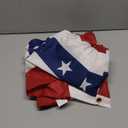 4Pack 1.5x3 FT American Pleated Fan Flag, American Flag Bunting for Outdoor, US Patriotic Half Fan Banner Flag with Zip Ties for 4th of July Memorial Day Independence Day Outdoor Indoor Decorations