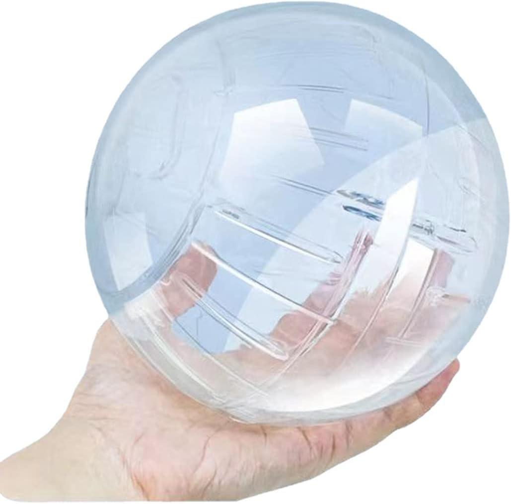 Hamster Exercise Ball Silent Hamster Wheel Small Animals Transparent Ball for Dwar Rat Relieves Boredom and Increases Activity (6 inch, Clear)