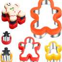 Gingerbread Cookie Cutters 5 Pieces 5 Sizes 1" to 4.9" Gingerbread Man Cookie Cutter