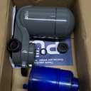 PUR Plus Vertical Faucet-Mount Water Filtration System, Lead-Reducing Filter, Easy Installation, 100-Gallon Capacity, Compatible with External Aerators, Grey