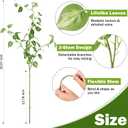 Giegxin 6 Pcs 31.5 Inch Artificial Eucalyptus Greenery Stems Faux Leaves Branches Fake Plants Spray for Wedding Centerpieces Vase Filler Home Kitchen Farmhouse Spring Decor Office Party Decoration