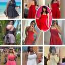 Narecte Womens Summer Dress Halter Neck Casual Dresses for Women Sexy Dress Backless A-line Mini Cute Dresses Pink XL (Pink, XL)