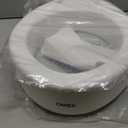 Carex Toilet Seat Riser, Elongated Raised Toilet Seat Adds 3.5 inches to Toilet Height, Assists with Bending or Sitting, Bolt-On Installation Under Existing Toilet Seat, 300 Pound Weight Capacity