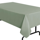 Sage Green Tablecloth 140 x 112 Inch, Rectangle Table Cloth for 6 Feet Tables - Stain and Wrinkle Resistant Washable Polyester Table Cover for Dining Tables, Buffet Parties and Camping